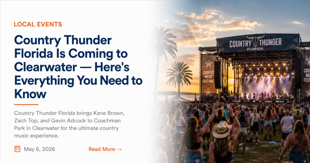 Country Thunder Florida Is Coming to Clearwater — Here's Everything You Need to Know